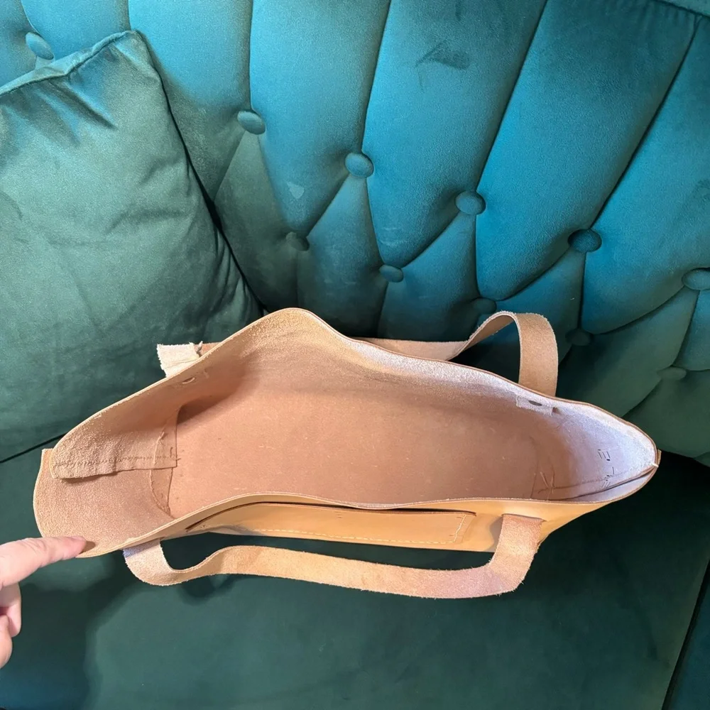 Premium Genuine Leather Handbag Purse Tote - Picture 5 of 9